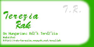 terezia rak business card